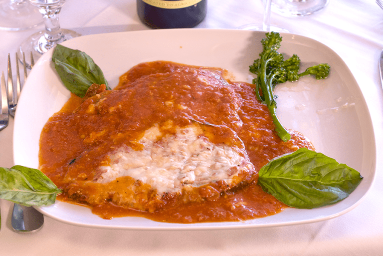 Chianti Reserve's eggplant parmasean